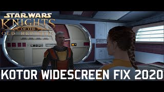 KOTOR: Widescreen fix1080p Windows 10 2020