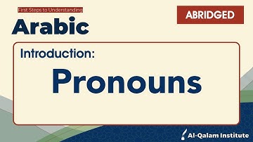 FSTU Arabic Unit 4 - Introduction: Pronouns