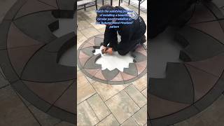 Autumn Blend Pinwheel Paver Medallion Installation | Stunning Patio Design
