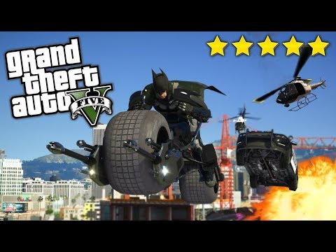 ECHAPPER A 5 ETOILES AVEC LES VEHICULES SECRETS DE BATMAN SUR GTA 5 !