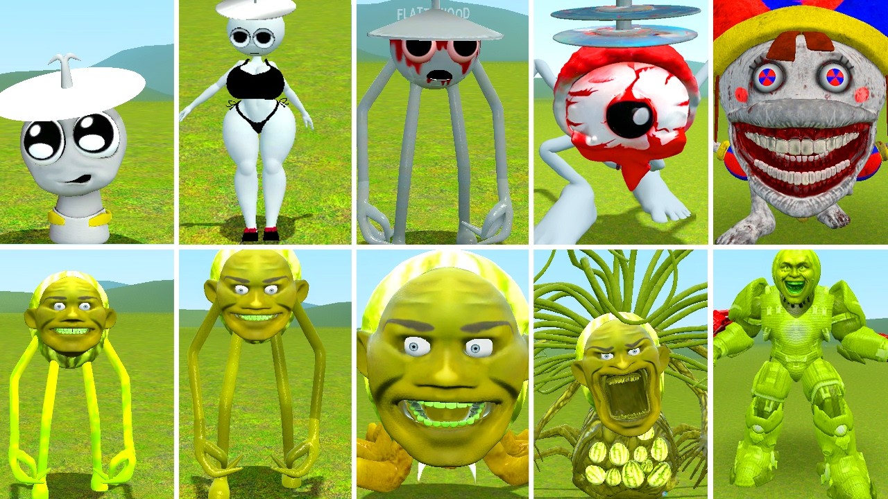 ALL MISS LOVE ZOOCHOSIS TAPES 1-5 VS ALL NEW LINGANG MELON TAPES FAMILY ? in Garrysmod!