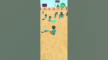 part 🚷💔😭 297 squid game 3D play k sniper challenge #squidgame #viral #shorts #gaming #jondada