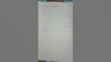 What is Requirement traceability Matrix (RTM)?