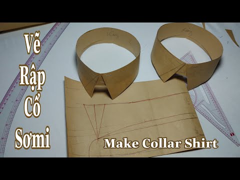 Cách Vẽ Làm Rập Cổ Áo Sơmi - Make the shirt collar pattern | Np Tailor
