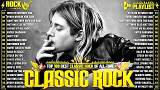 Classic Rock Songs 70s 80s 90s Full Album 🎶 Nirvana, Guns N' Roses, AC/DC, Bon Jovi, Metallica, U2