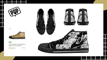 POPCUSTOMS High Top Canvas Shoe Design Guide