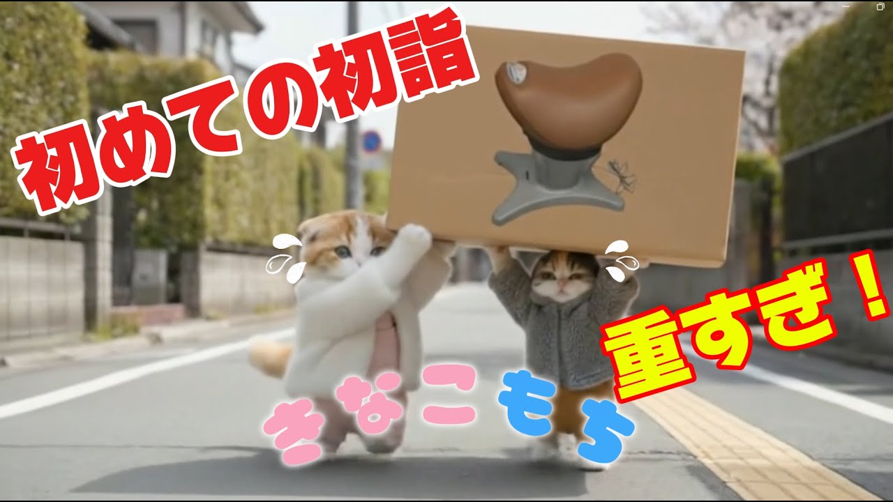 【きなこもち】初めての初詣！　