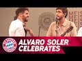 Alvaro Soler celebrates with FC Bayern!