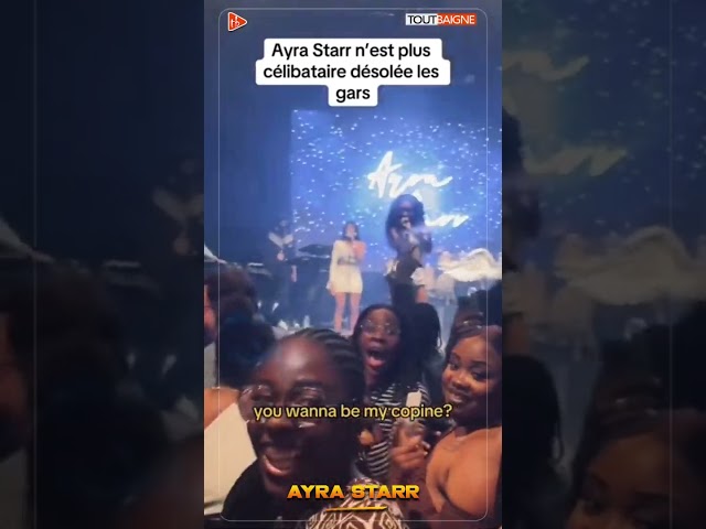 Ayra Starr à un fan : Tu veux être mon copain ? class=