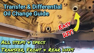 Transfer Case &amp; differential oil change guide | Toyota Hilux KUN26 05-15 (N70) - Oils &amp; Torque Specs