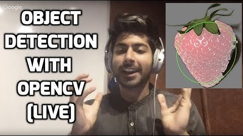 How to do Object Detection with OpenCV [LIVE]