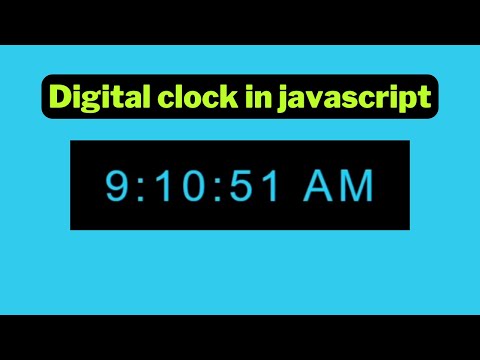 Digital Clock in JavaScript project for beginners 2022 | using HTMl CSS and js step by step tutorial