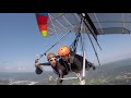 Daniel little hang gliding at lookout mountain flight park with adam