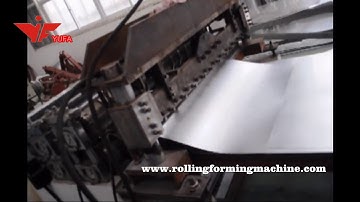 [English]Cutting to length and 0.14mm barrel corrugation roll forming line working video