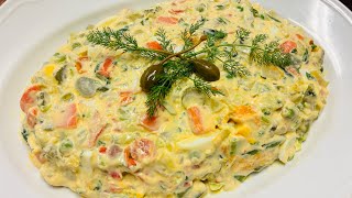 Incredibile.insalata Russa In 10 Minuti, Non Devi Neanche Tagliar Le Verdure.