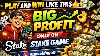 Today Big Profit Like Yesterday 22K Profit || Apply Stake Promo Code and Earn Bonus #stake #slot 