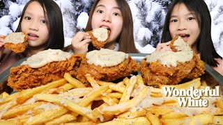 TRY THE NEW MENU☃️ MUKBANG RICHEESE WONDERFUL WHITE❄️☃️❄️