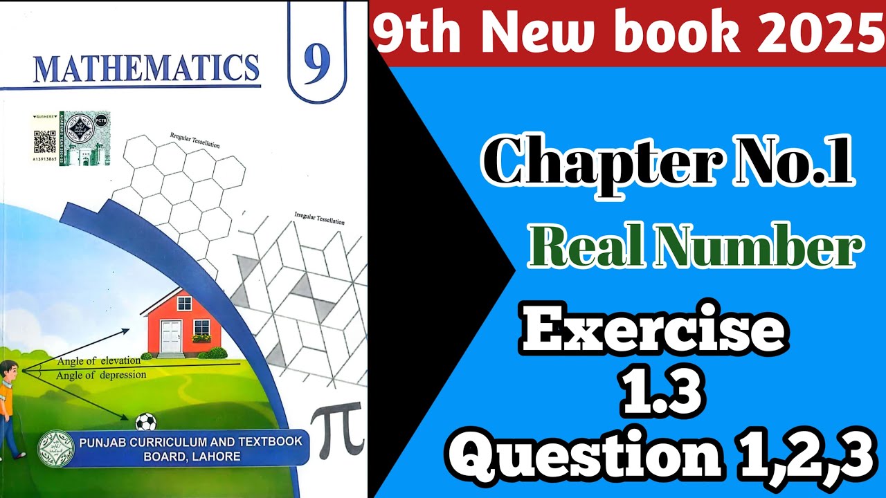 Class 9th New Book Math Chapter 1 Exercise 1.3 Question 1,2,3 | 9th ...