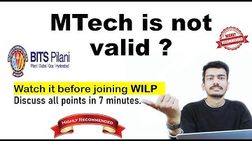 Wipro Mtech is valid or not  | WILP is not valid | Totally explained