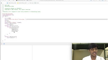 C++ Program to sort an array in Descending order