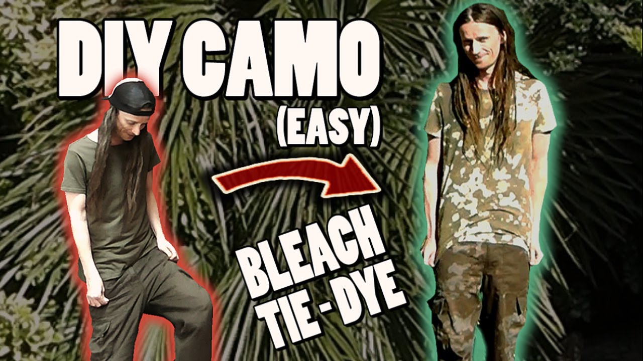 Camo Tie Dye Shirts and how to use Black Dye - One CrafDIY Girl