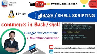 2. Understanding Comments in Bash/Shell Scripting | Single Line & Multi-Line Explained in detail
