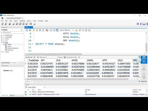 how to create a database add tables and import data in mysql workbench