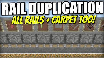 Minecraft PS4 - RAIL DUPLICATION GLITCH & CARPETS TOO ! TU46 - Tutorial - Xbox / PS3 / Wii U