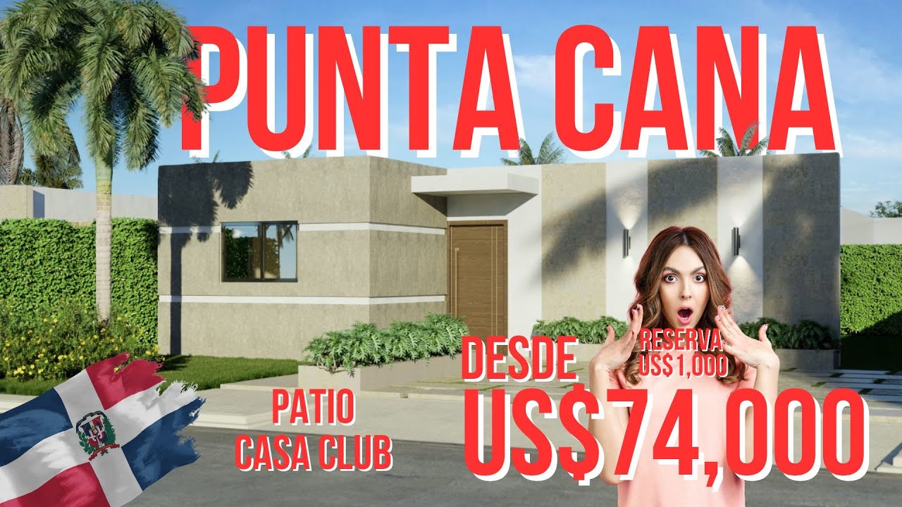 😍¡Tu Casa en Punta Cana desde US$74,000 con Patio y Casa Club!😍