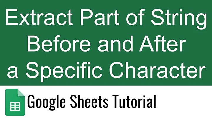 Extract Part of String Before and After a Specific Character