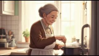 Quiet Rainy Morning with Grandma - Home Cooking I Ghibli-Style ASMR | 2026 screenshot 4