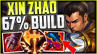 EASY 67% Win Rate XIn Zhao Build👌 [EASY BEGINNER JUNGLE CARRY] | Xin Zhao Guide League of Legends