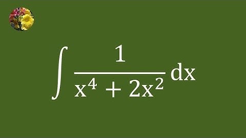 Evaluating the indefinite integral using algebraic manipulation