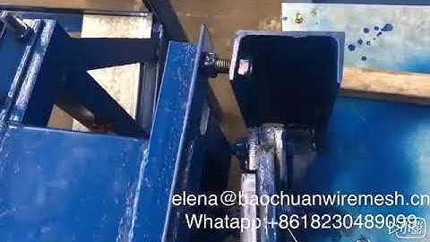 How to install the semiautomatic chain link machine +86 182 3048 9099