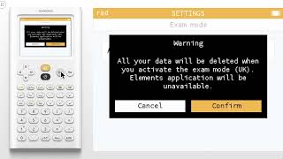 How do I activate the UK exam mode?