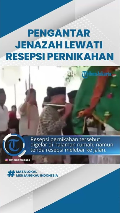 Viral Video Rombongan Pengantar Jenazah Lewati Acara Pernikahan, Undang Beragam Komentar Warganet