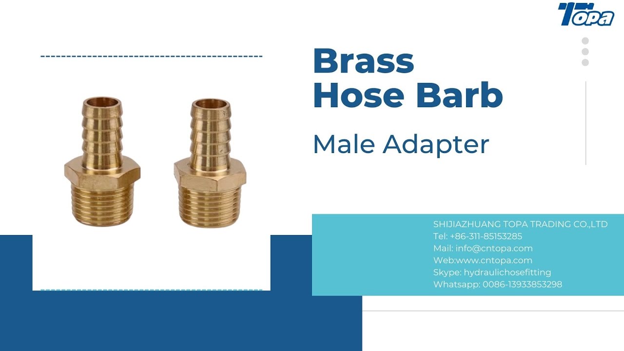 Brass hose barb fitting-Male NPTF thread straight male adapter hose barb fitting