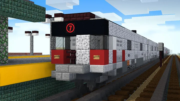 Minecraft 7 Train Subway Willets Point Station Animation