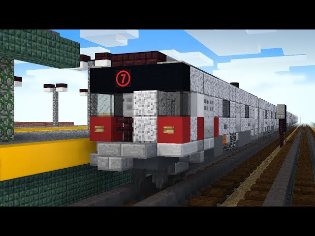 Minecraft 7 Train Subway Willets Point Station Animation