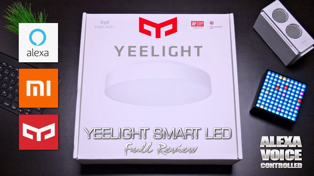 equality Consider satisfaction Xiaomi Yeelight Smart LED Ceiling Light | Review | Amazon Echo Alexa Voice  Controlled - YouTube