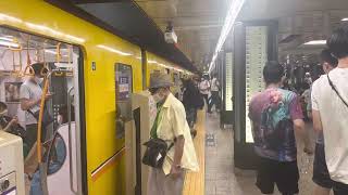 東京メトロ銀座線神田駅１番線／【渋谷行き】電車発着動画