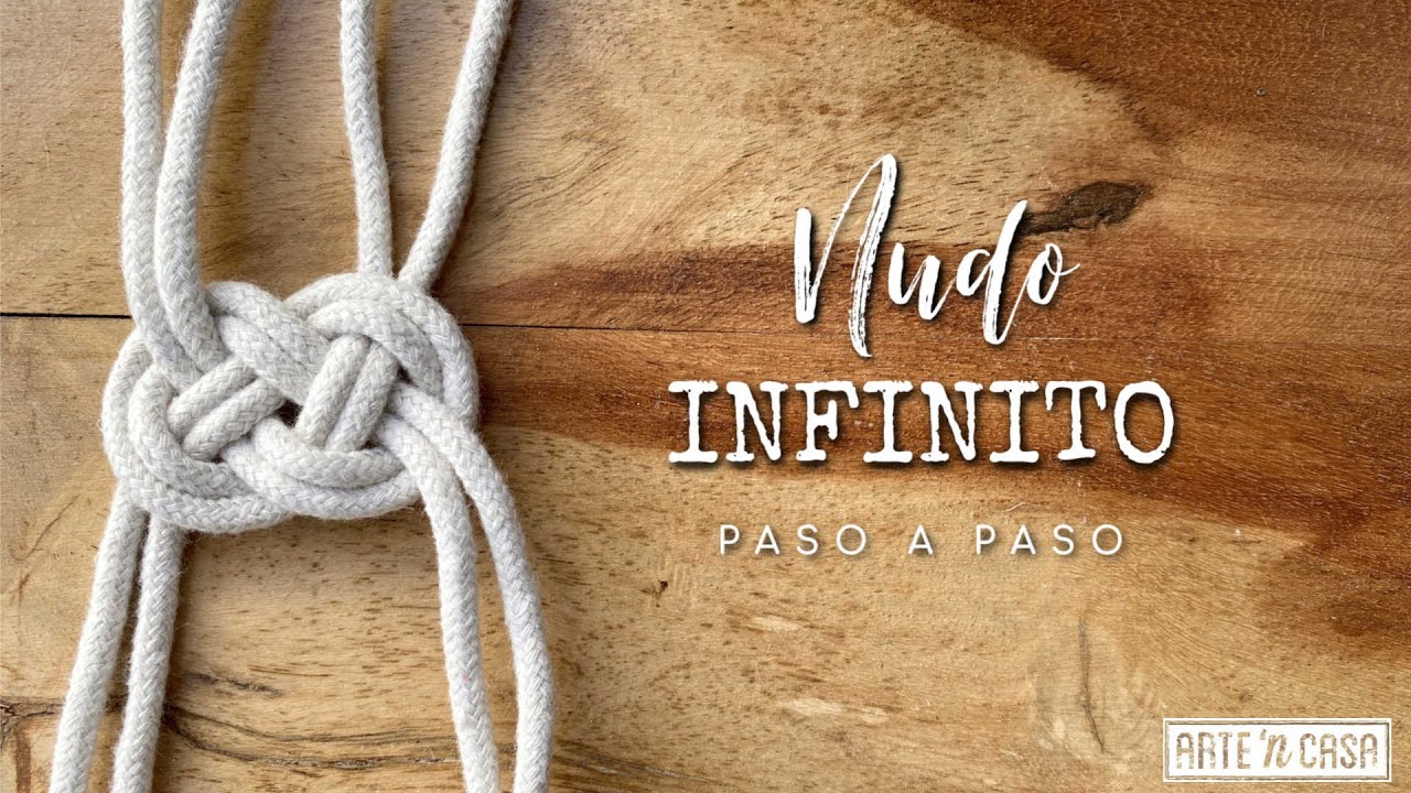 Cómo hacer un Nudo Infinito con 4 cuerdas paso a paso - Sailor Knot - DIY Macramé