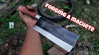 CARA BIKIN GOLOK CINCANG-FORGING A MACHETE