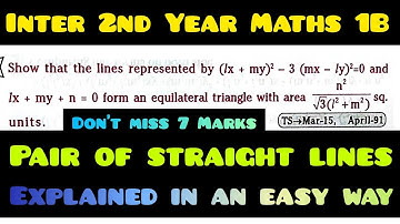 proof of the lines represented an equilateral triangle@maths naresh eclass