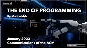 January 2023 CACM: The End of Programming