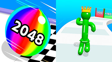 Balloon Rush VS Ball Run 2048 - All Levels Gameplay Android,ios (Part 4)