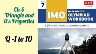 Class-7 | IMO |SOF | mtg Olympiad solutions| chapter -6 Triangle and it's Properties 
