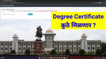 Degree Certificate कोठे मिळणार Convocation Updates Shivaji University Kolhapur