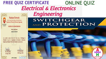 Online free Certificate | National Level Quiz On Switchgear & Protection | Online Quiz |