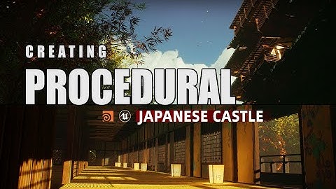 【Tutorial Trailer | $79】Houdini Tutorial Procedural Japanese Castle in Unreal Engine 4